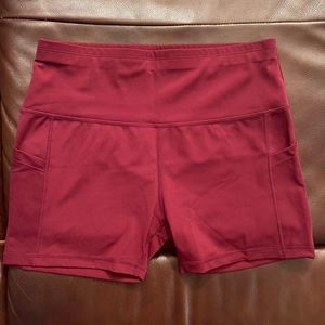 Size xl red bike shorts